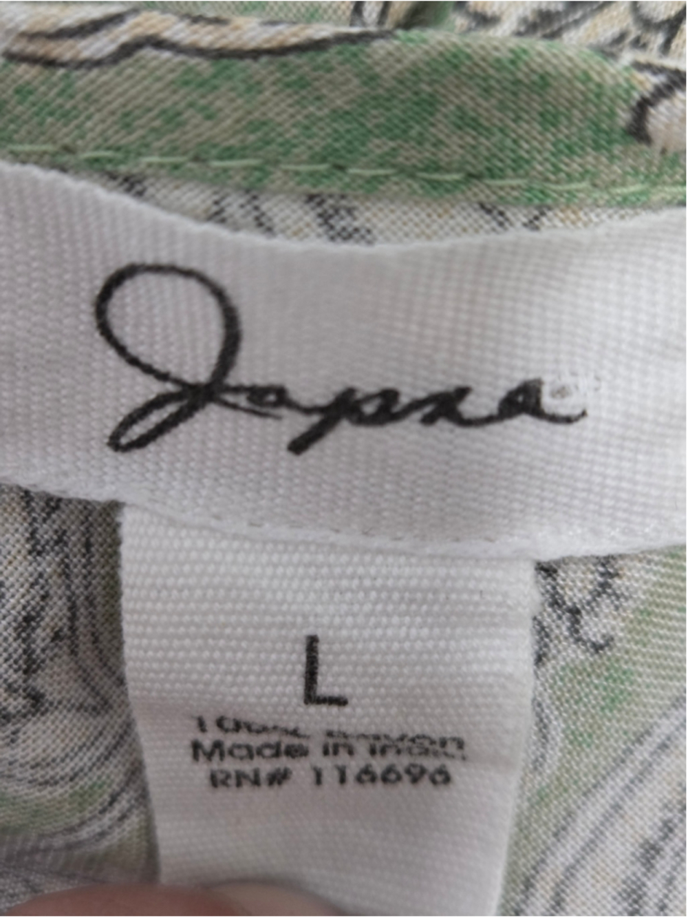 Japna Sage Floral Tie-Waist Jumpsuit Whimsical Cottagecore Fairycore Size L - Picture 3 of 4